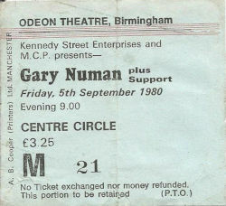 Birmingham Ticket 1980